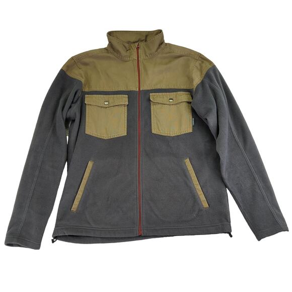 Columbia Steens Mountain Jacket Fleece Full Zip Workwear Men's Size Large Canvas - Picture 1 of 9